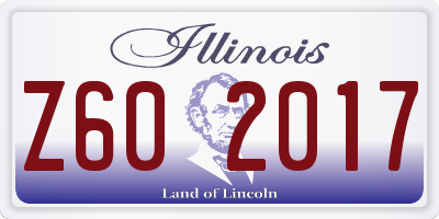 IL license plate Z602017