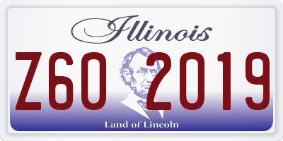 IL license plate Z602019
