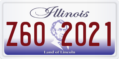 IL license plate Z602021