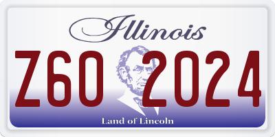 IL license plate Z602024