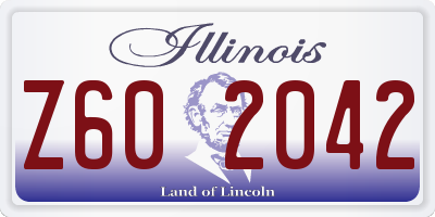 IL license plate Z602042