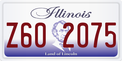 IL license plate Z602075