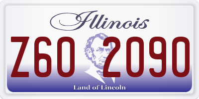 IL license plate Z602090