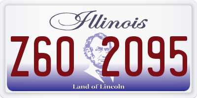 IL license plate Z602095