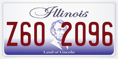 IL license plate Z602096