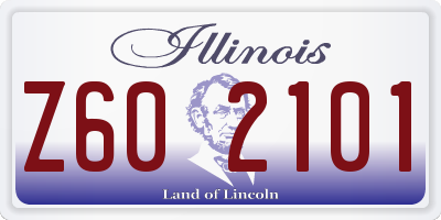 IL license plate Z602101