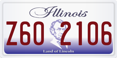 IL license plate Z602106