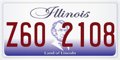 IL license plate Z602108