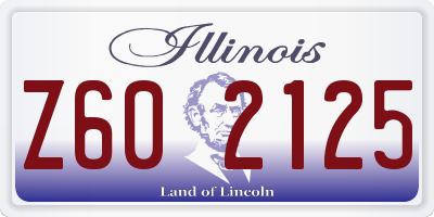IL license plate Z602125