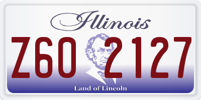 IL license plate Z602127