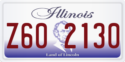 IL license plate Z602130