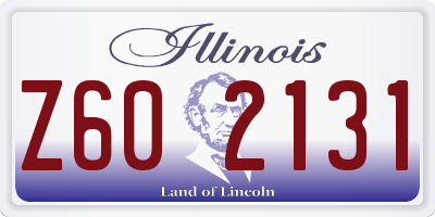 IL license plate Z602131