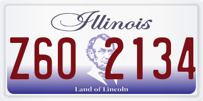 IL license plate Z602134