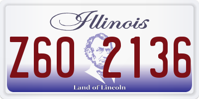 IL license plate Z602136