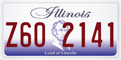 IL license plate Z602141