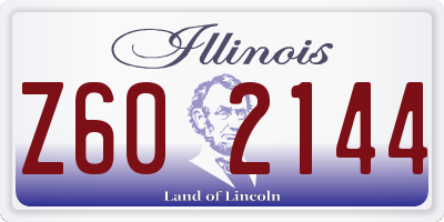 IL license plate Z602144
