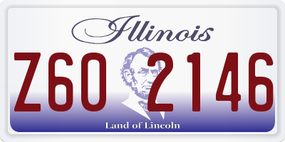 IL license plate Z602146
