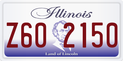 IL license plate Z602150