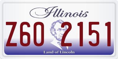 IL license plate Z602151