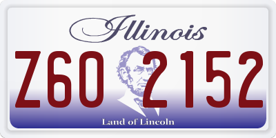 IL license plate Z602152