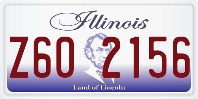 IL license plate Z602156