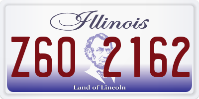 IL license plate Z602162