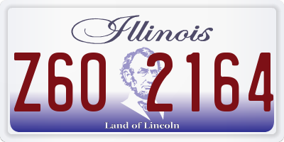 IL license plate Z602164