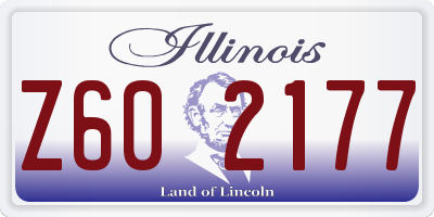 IL license plate Z602177