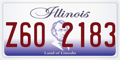 IL license plate Z602183