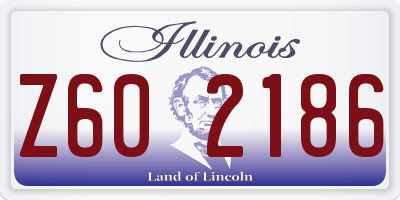 IL license plate Z602186