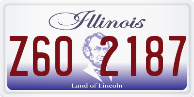 IL license plate Z602187