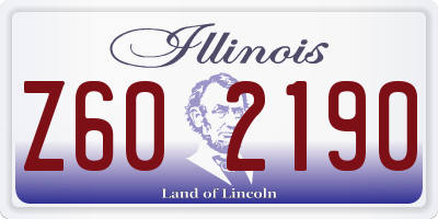 IL license plate Z602190