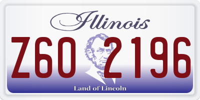 IL license plate Z602196