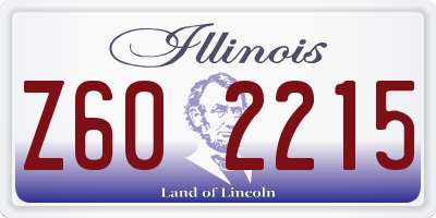 IL license plate Z602215