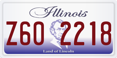 IL license plate Z602218