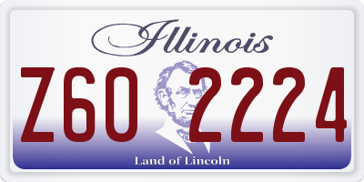 IL license plate Z602224