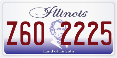 IL license plate Z602225