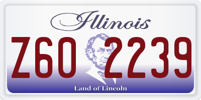 IL license plate Z602239