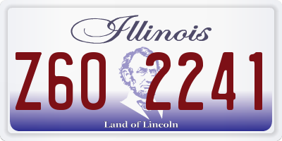 IL license plate Z602241