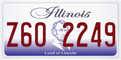 IL license plate Z602249