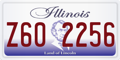 IL license plate Z602256