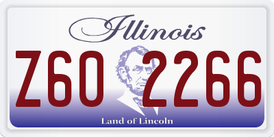 IL license plate Z602266