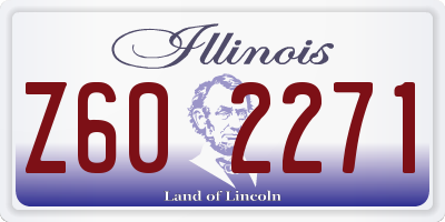 IL license plate Z602271