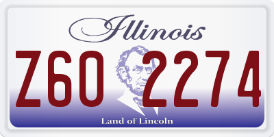 IL license plate Z602274