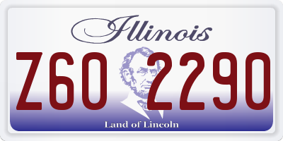 IL license plate Z602290