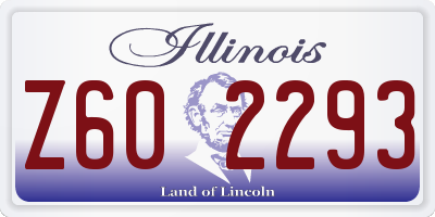 IL license plate Z602293