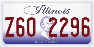 IL license plate Z602296