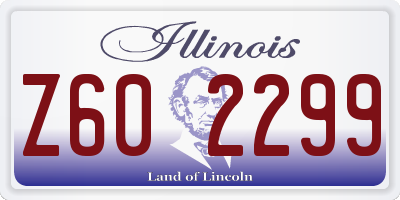 IL license plate Z602299