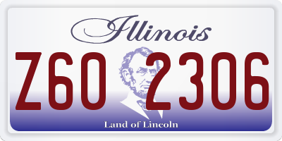 IL license plate Z602306