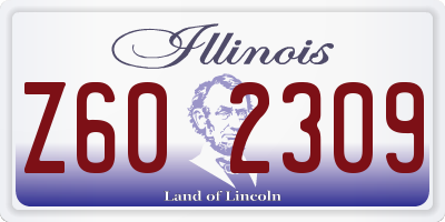 IL license plate Z602309